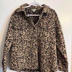 JODIFL Leopard Print Jacket - Tan and Black